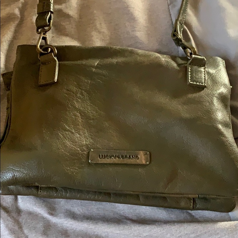 Barely used Lucky Brand olive green purse